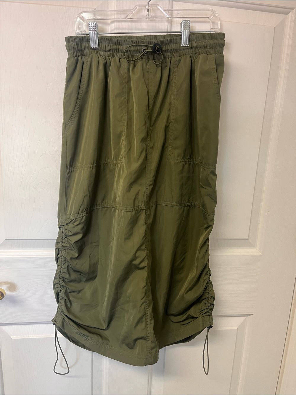 wild fable Olive Drawstring Maxi Skirt